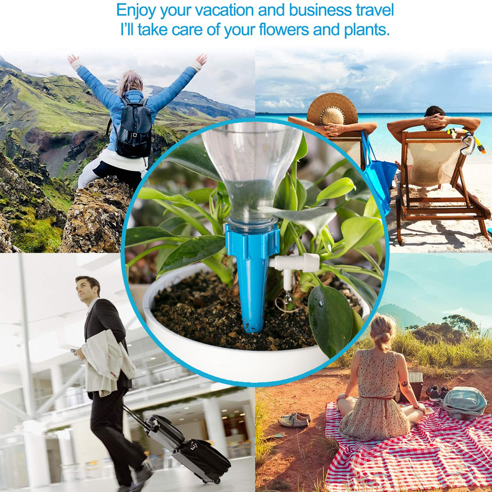 12/6pcs Self Watering Spikes Drip Irrigation System Automatic Watering Device Adjustable Plant Watering Tools for Garden Plants