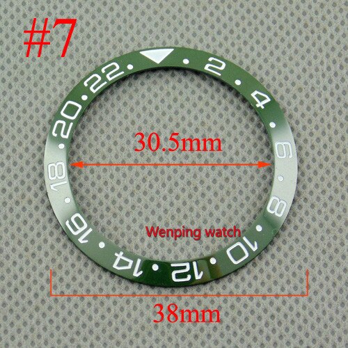38mm titanium keramiske ringring tofarvet pasform automatiske 40mm bliger ure: Stil 7