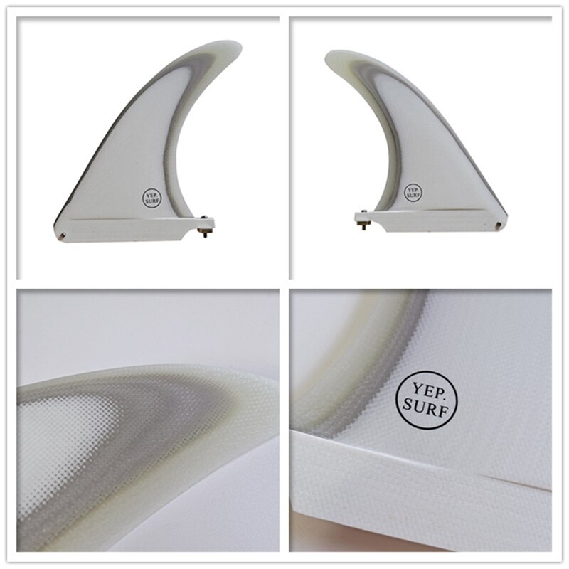 -Yep.Surf Surf Longboard Fins Fiberglass 8 Inch Fin Surfboard Fin Single Fins
