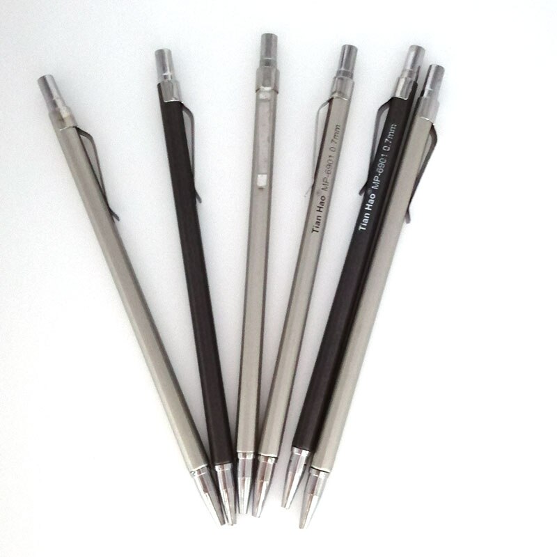 3pcs 0.5mm /0.7mm Simple Automatic Pencil Student Movable Mechanical Pencil School Supplies Stationery: 0.7mm Randomly send
