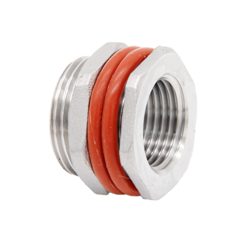Stainless Steel ThruWall Weldless Bulkhead 1/2"NPT Food Grade Silicone Oring Homebrew Brewer