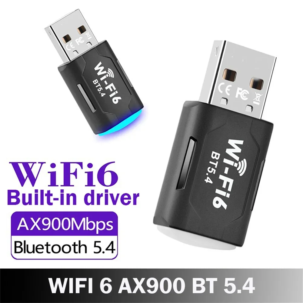 Ax900 adattatori usb wifi 6 bluetooth 5.4 2 in1 dongle dual band 2.4g e 5 ghz usb wifi rete wireless usb wlan ricevitore driver gratuito