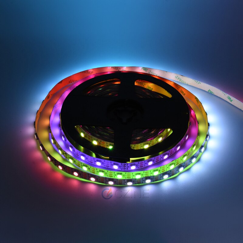 1M/bag Czinelight Individually Addressable RGB LED Strip Light 5050 SMD WS2812B LED Stripe DC 5V Diode Flexible Led Tape