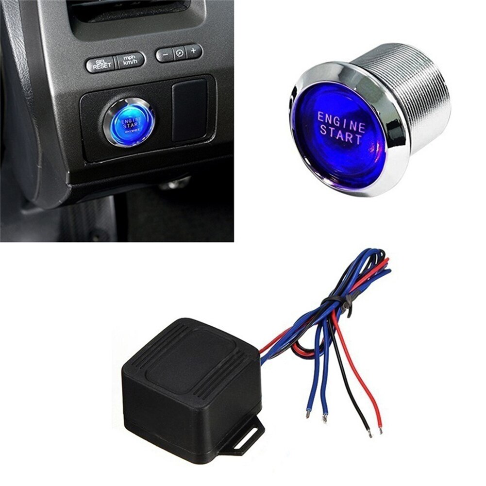 Car Engine Push Start Button RFID Engine Lock Ignition Keyless Entry System Go Push Button Engine Start Stop Immobilizer