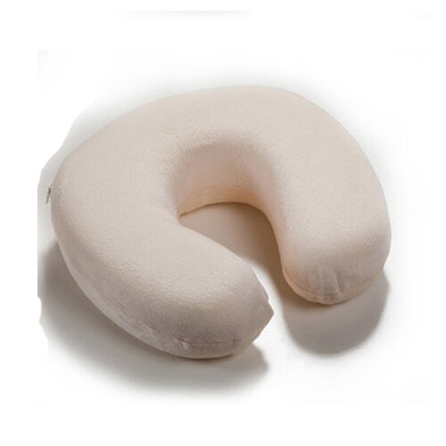 Memory Foam Pillow Nek U-vorm U-vormige Hoofdsteun Auto Flight Travel Soft Nursing Kussen 5: Clear