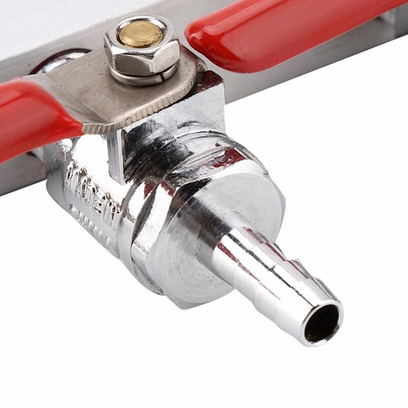 2 Way Beer Brewing Gas Manifold CO2 Distributor Splitter Beer Integrated Check Valves Homebrew Beer Making Brewing Tool