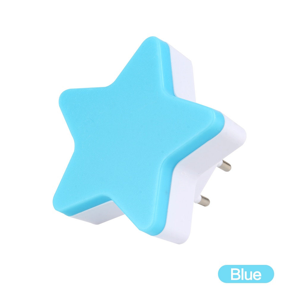 Light Sensor Control Mini Star LED Night Light for Dark Night Children Bedroom Bedside Lamp with EU/US Plug Baby Sleeping Light