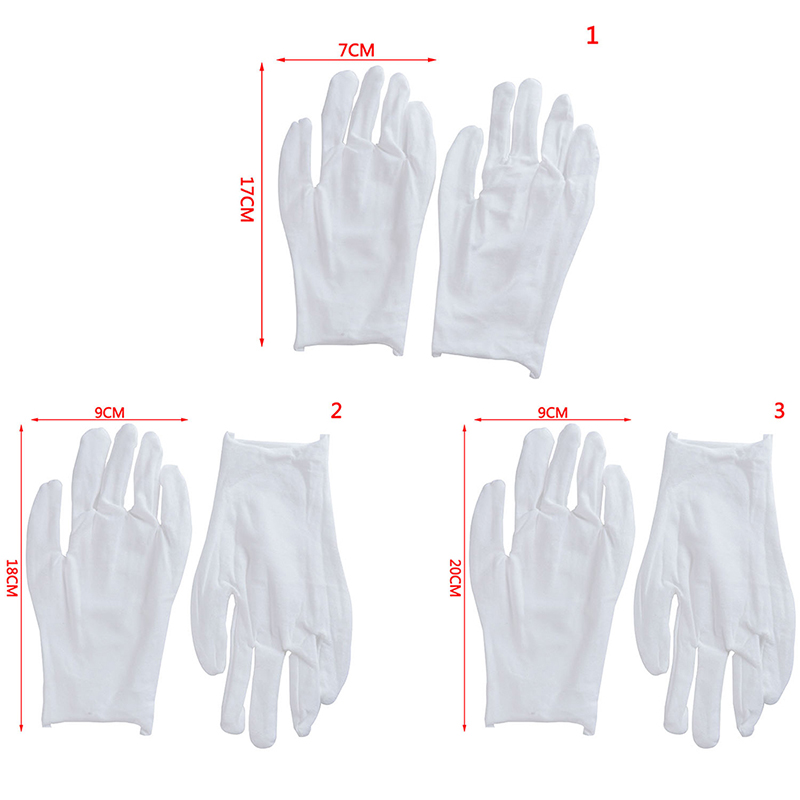 Hvide handsker ren bomuld lektier papirvarer etikette arbejdsbeskyttelse bomuldshandsker svedklud hvide bomuldshandsker
