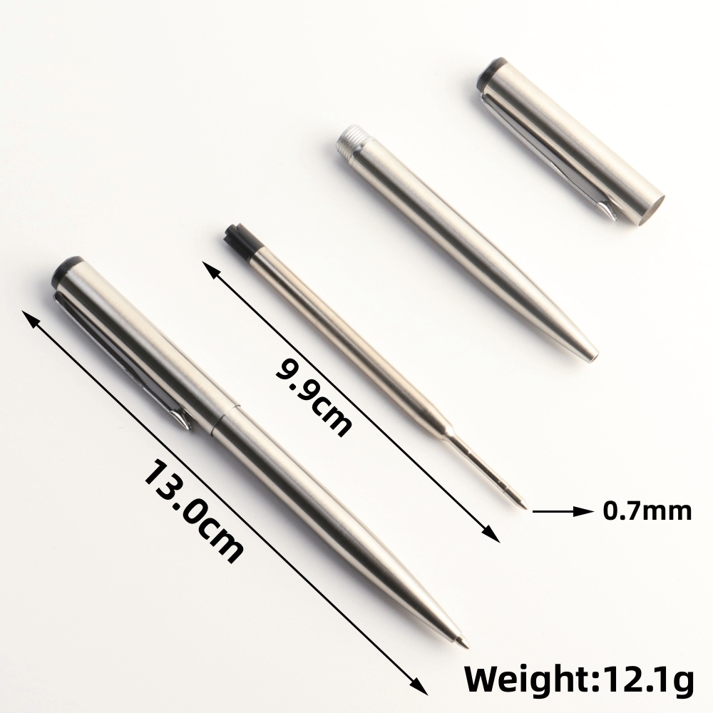 Metal Ballpoint Pen Press Style Commercial Pens For School Office Stationery Supplies Core Automatic Ball Pen