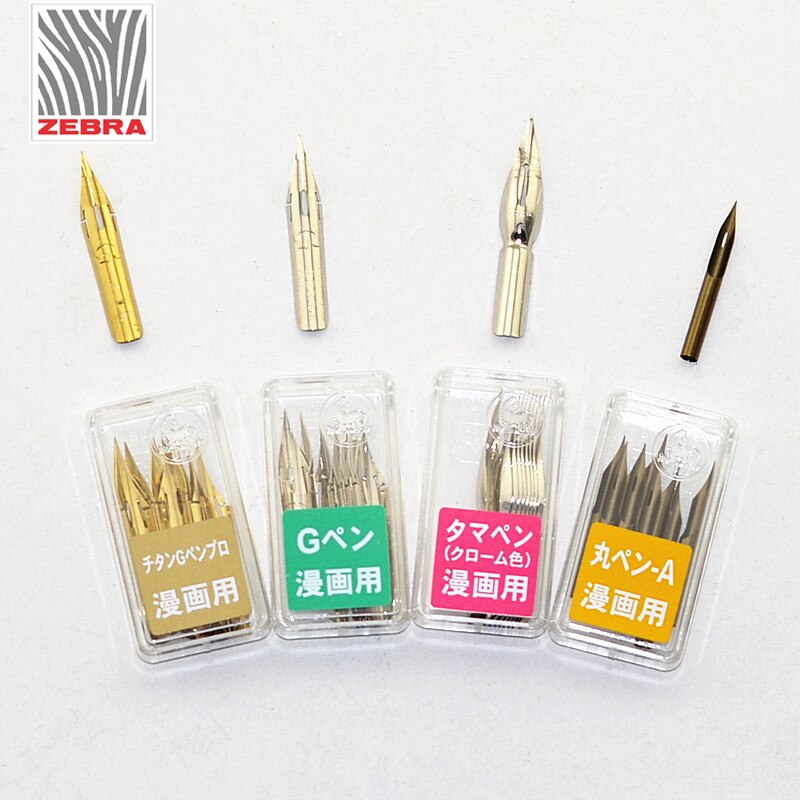 3/5 stücke Japan Zebra Titan G Feder / Comic Hand-gemalt Feder/Goldene Wasser Brunnen Stift tauchen Wasser spitze Tragen