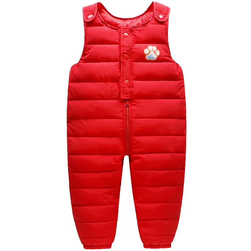 Vinter barn dun bomull haklappsbyxor för barn overall småbarn pojkar byxor varma bebis flickor byxor vattentäta byxor 1 5 år: A / 4t