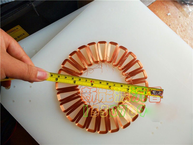 DIY Disc Coreless Generator Coil Three-phase Low Speed Generation High Efficiency Self-adhesive Coil Permanent Magnet