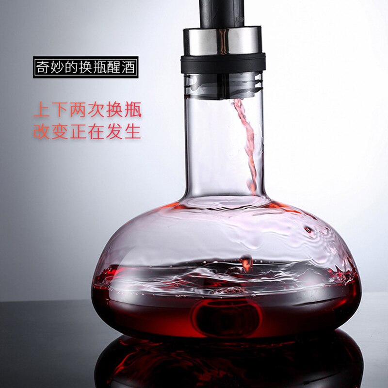 Grand décanteur pour verres de 1500ML, verre de vin rouge, cristal rouge, cognac, Champagne, carafe, aérateur pour Bar familial
