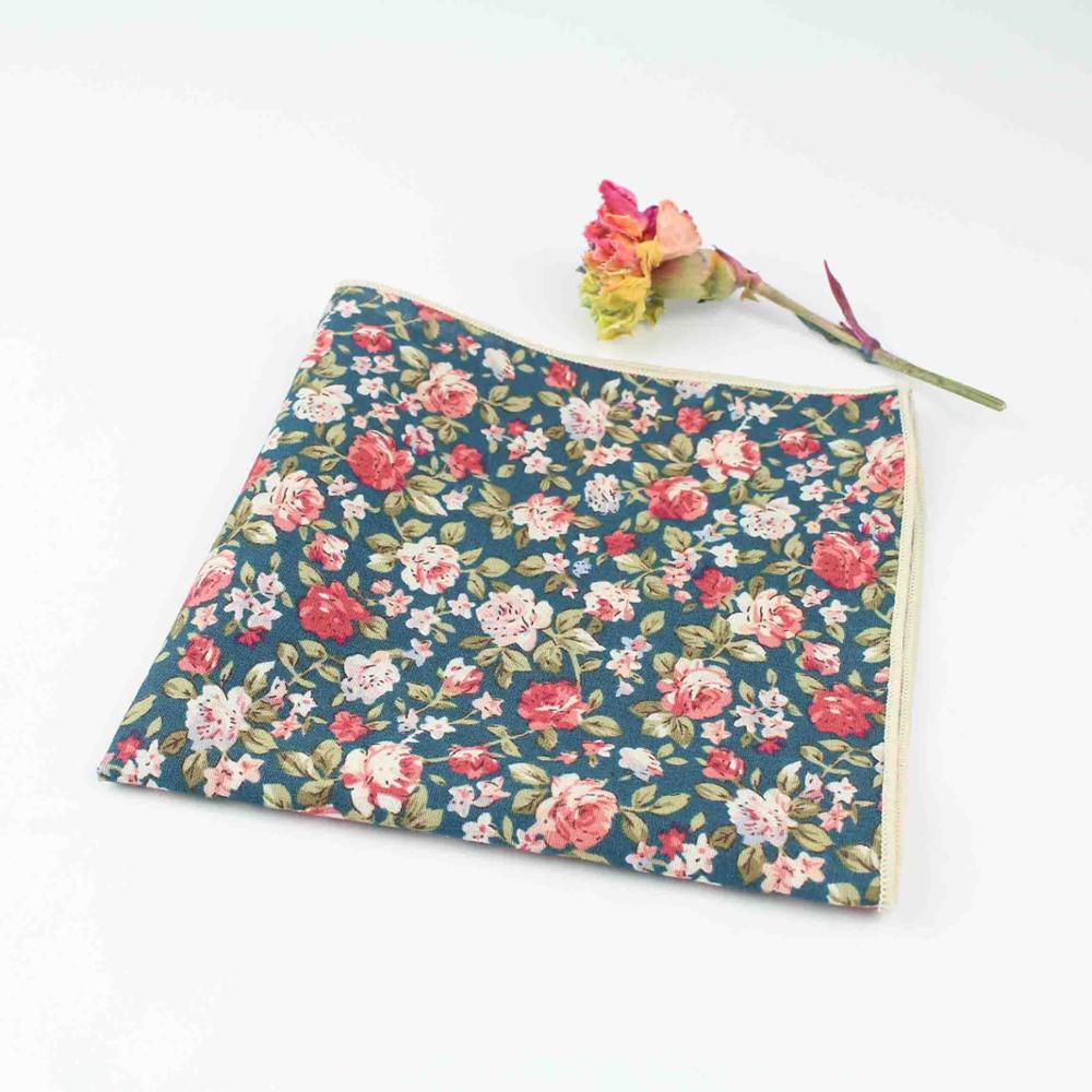 27cm schick Blumen- Gedruckt rege Weiche Taschentuch 100% Baumwolle Frauen &Ampere; Männer Taschentuch Hochzeit Tasche Platz Erwachsenen Zubehör: 14