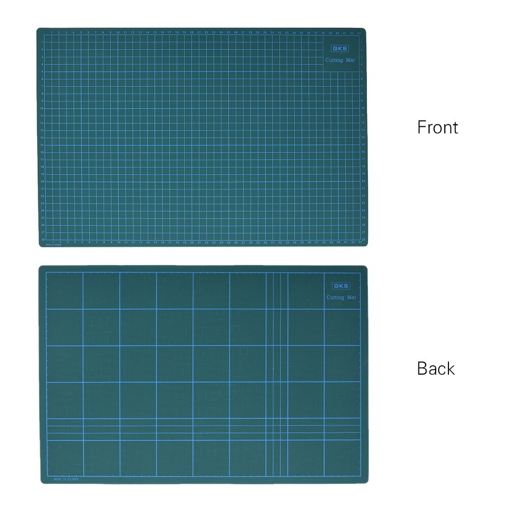 Aibecy GKS PVC A3 Cutting Mat Manual DIY Tool Cutting Board Double-sided Self-healing Cutting Pad 5cm Grids Patchwork Tools