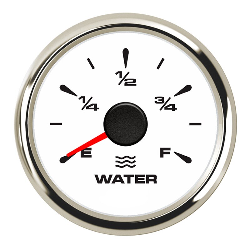 52mm Boat Water Level Gauge Car Water Tank Gauge Level Indicator with Backlight 9~32V