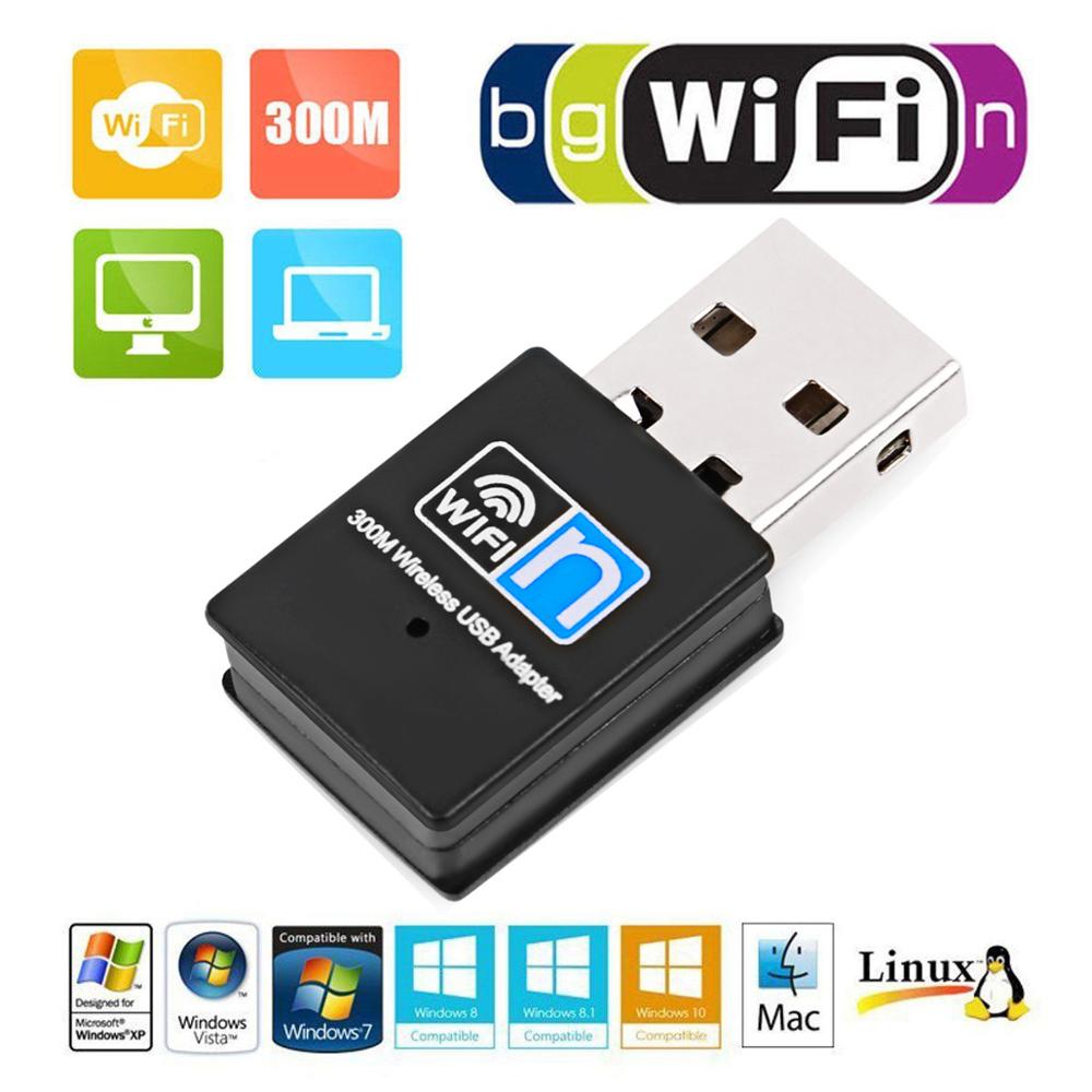 Mini USB Wifi Adapter 300Mbps USB2.0 Wifi Antenna Wifi USB Ethernet Dongle 802.11n/g/b For PC/Desktop/Laptop