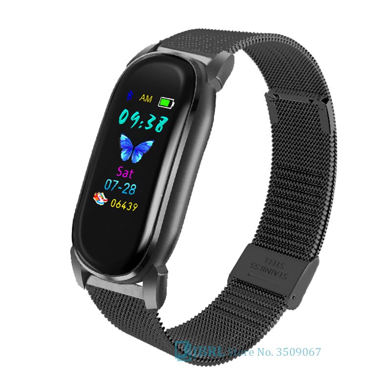 Temperatuur Digitale Horloge Vrouwen Sport Horloges Elektronische Led Dames Polshorloge Voor Mannen Vrouwen Klok Mode Bluetooth Horloge: steel black