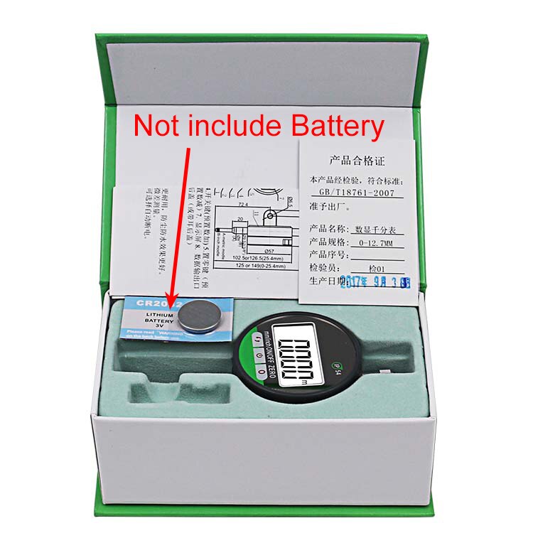 IP54 LCD Digital Micrometer 0.001mm 0-12.7mm Electronic Metric Imperial Precision Micrometer Dial Indicator Gauge: Default Title