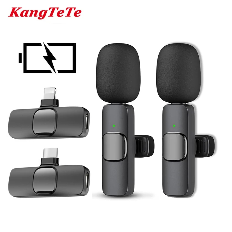 Lavalier Microphone Video Game Audio Room Recording Pickup 2.4G Wireless Mic for iPhone Android iPad Netbook lightning/Type C