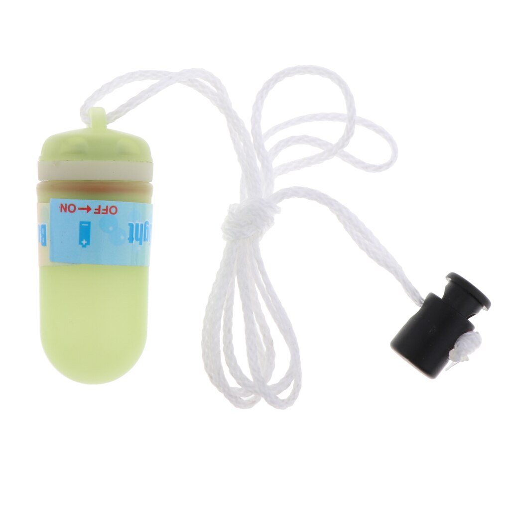 Diving Signal Lamp Underwater LED Light Flashlight Safety Gear with Lanyard: Light Green