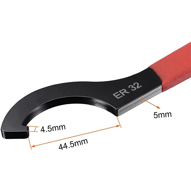 Llave de Gancho ER25 ER32 ER40, mandril para herramienta de fresado NC, herramientas de torno, tuerca de sujeción, llave inglesa de acero de alto carbono