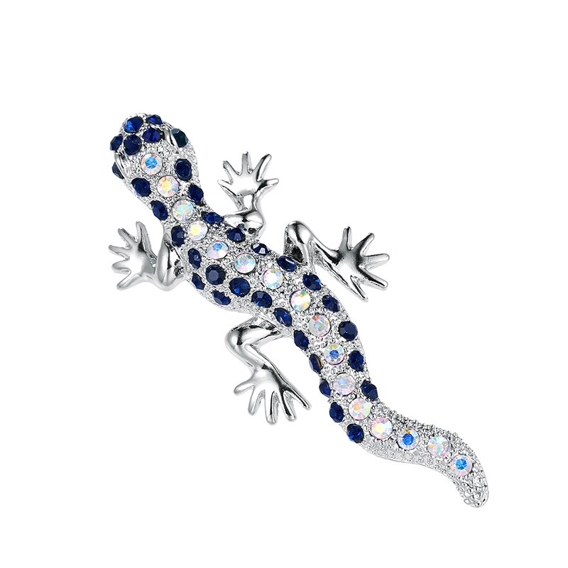 Baiduqiandu Neue Kristall Strass Pflastern Gekko Japonicus Brosche Stifte: XD9308