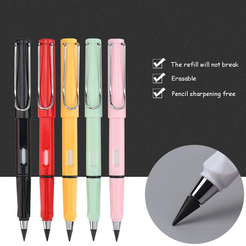 1Pcs Novelty Eeuwige Pen Onbeperkt Schrijven Potlood Geen Inkt Technologie Magic Potloden Schrijven Schets Schilderen Briefpapier