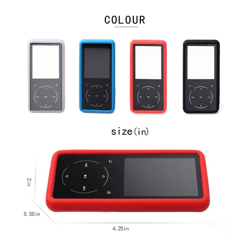 Étui de protection en Silicone couvercle Flexible pour accessoires de lecteur MP3 SOULCKER D16