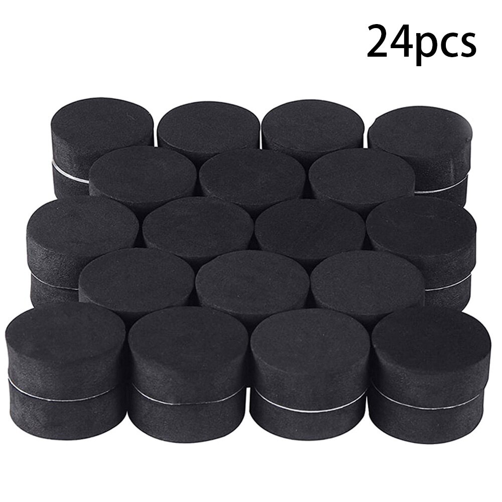 24PCS Self-Adhesive Potted Mat Flower Pot Mat Plant Feet Riser Pad Round Invisible Natural Rubber Flowerpot With Adhesive