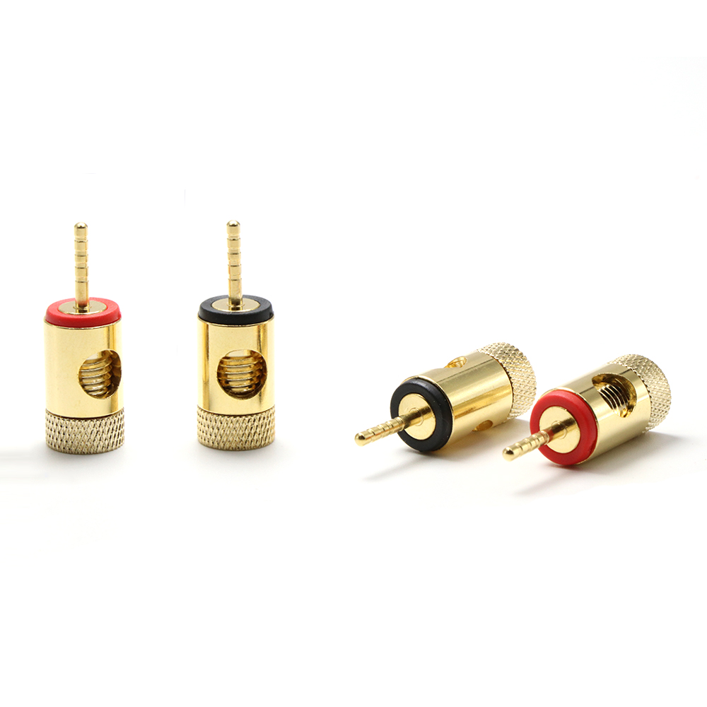 Hifi Audio Banana Plug Connector, Vergulde Banana Speaker Plug Connector