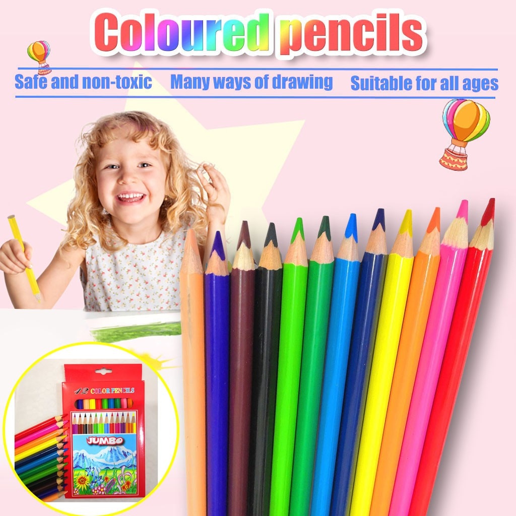 Pretend Painter Tools Child Pencil Set Marker Album Sketch Marker Brush Colored Pencils Funtime Entertainment Time At Home