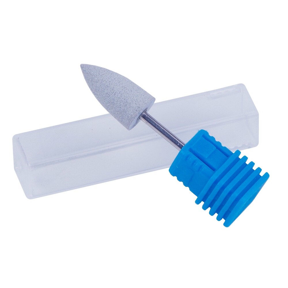 Broca de silicona de goma para uñas, pulidora rotativa para manicura, accesorios, herramientas de pulido de pies: Gris