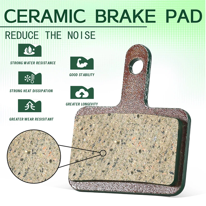 Plaquettes de frein à disque hybrides en céramique pour vélo de route de montagne, pièce de disque, BUCKKubMTB, WinterMANO MT200 B01S B05S