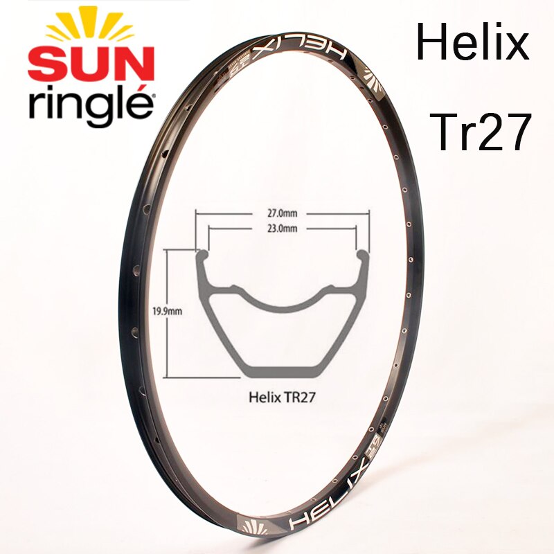 Sunringle sun rim helix TR27 26 27,5 29er pulgadas montaña sin cámara am fr aros