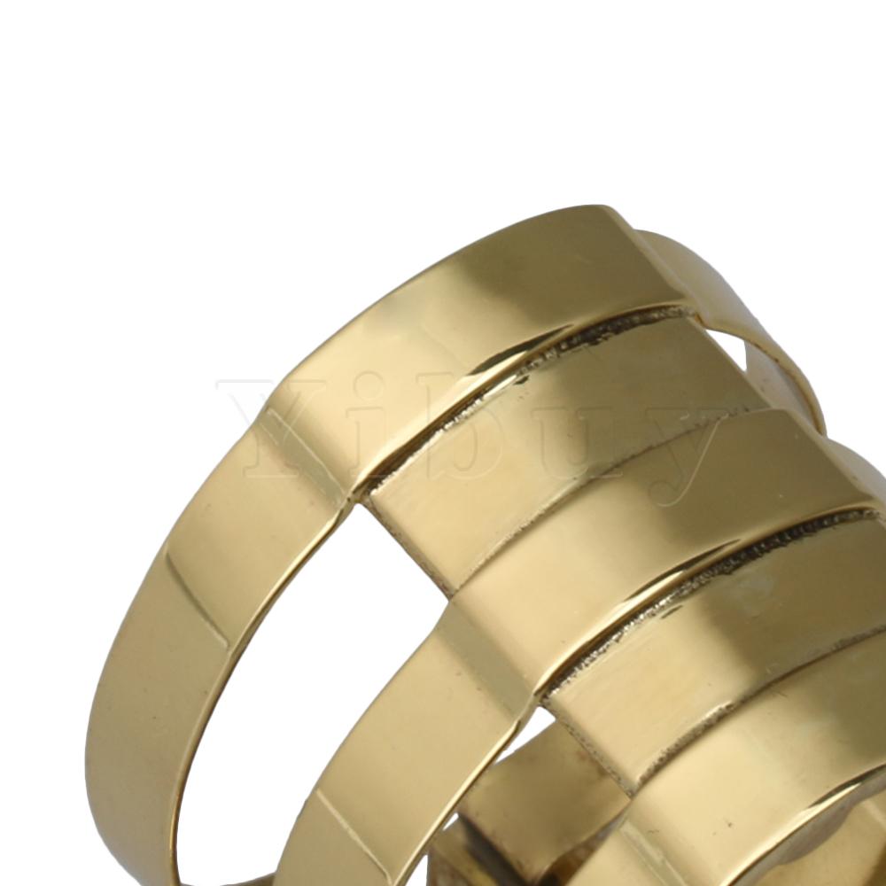 Yibuy Brass Gold Btype Twinscrew Adjustment Alto Saxophone Mouthpiece