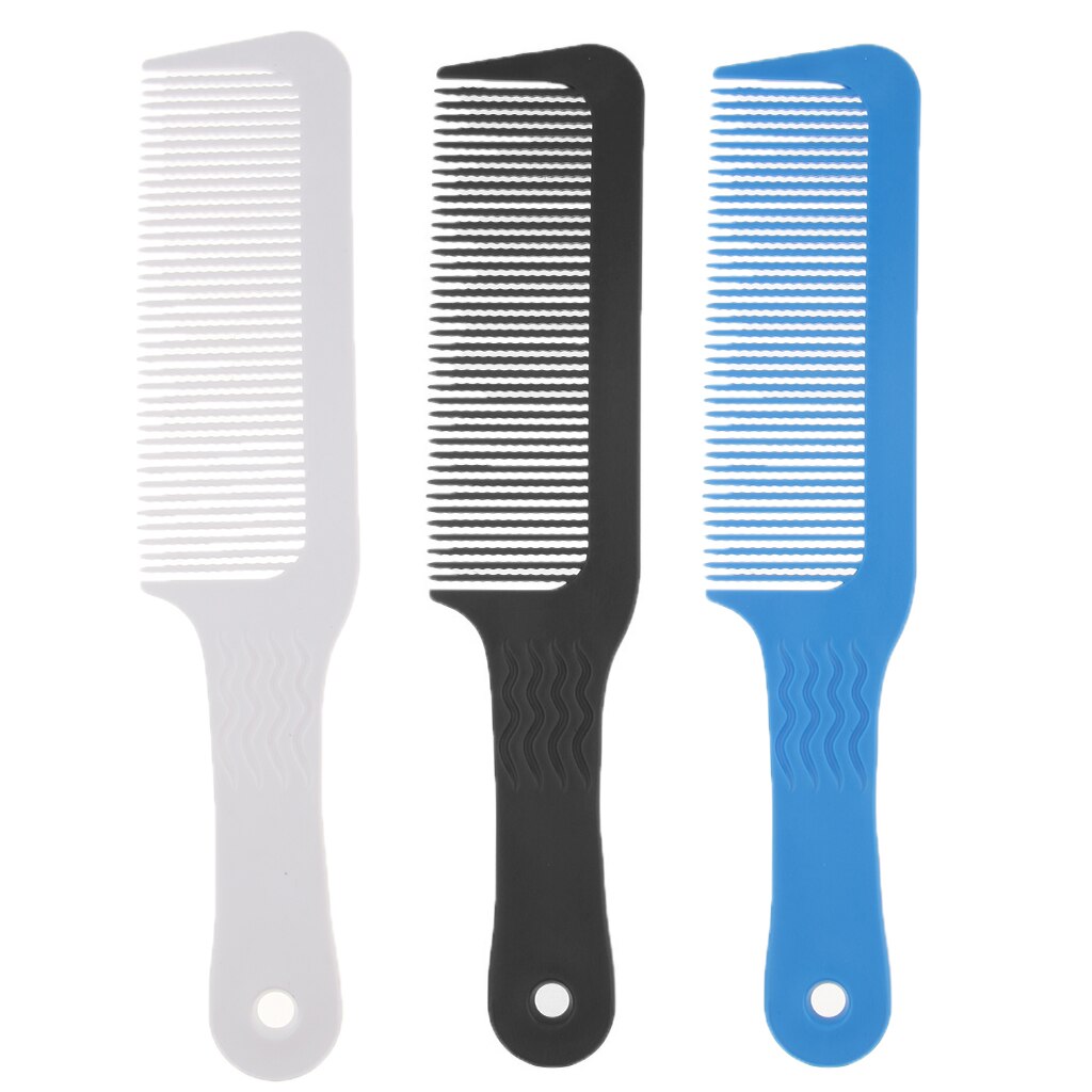1Pcs Wavy Teeth Barber Stylist Clipper Comb Taper Fade Blend Flat Top Cutting Anti-static Styling Tools