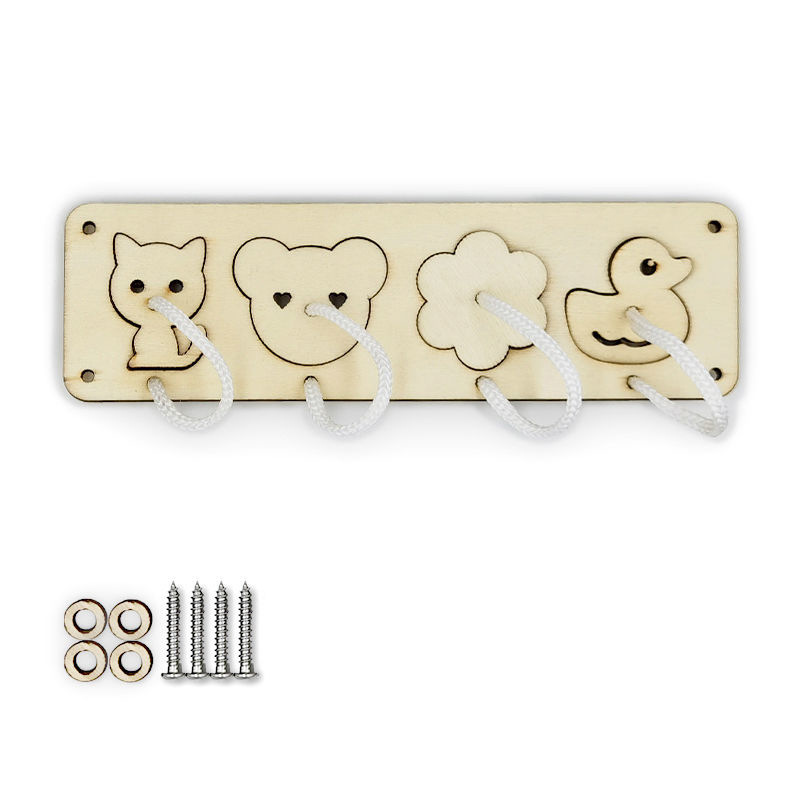 Pièces de planche occupées, accessoires, jouets éducatifs Montessori en bois, jouets de déverrouillage, jouets sensoriels, jouets éducatifs pour enfants, ,: BLEU CIEL