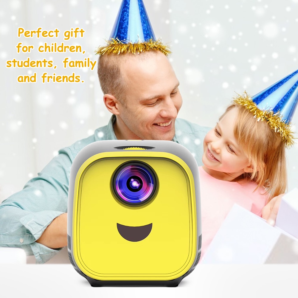 L1 – Mini projecteur Portable pour enfants, wi-fi, USB, 1000 Lumens, 480x320p, pour famille, PC Portable, TV