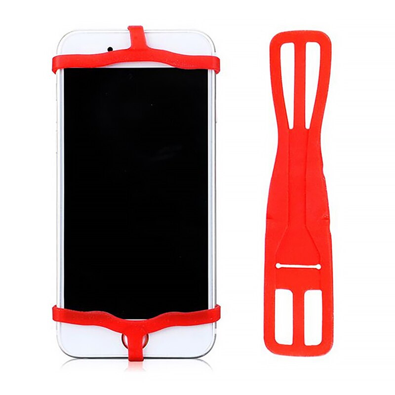 Supporto cellulare in silicone elastico per manubrio bicicletta