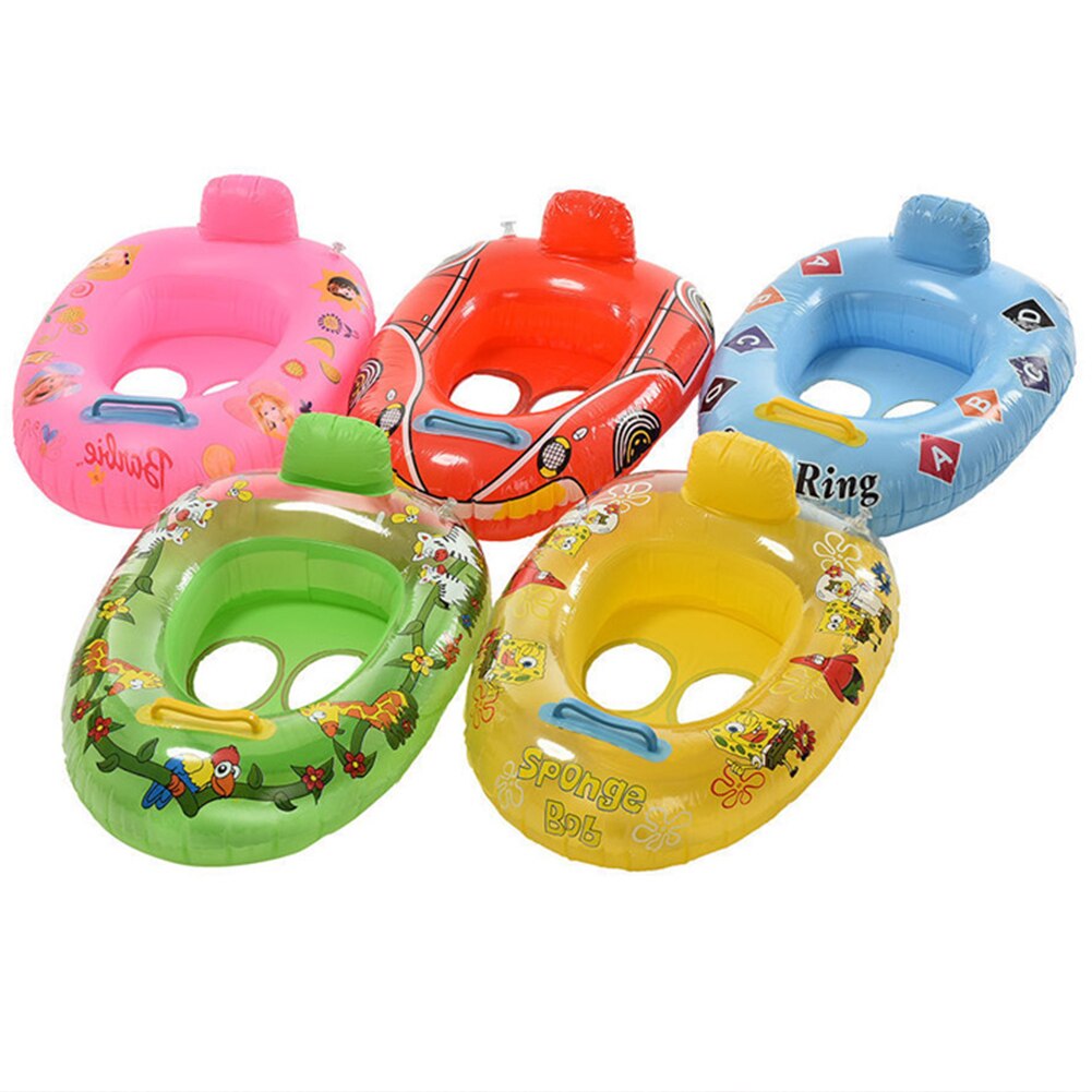 Portable Inflatable Swimming Circles Kids Baby Safety Swimming Seat Swim Ring Pool Beach Floating Boat 2-5 Year Old Kids