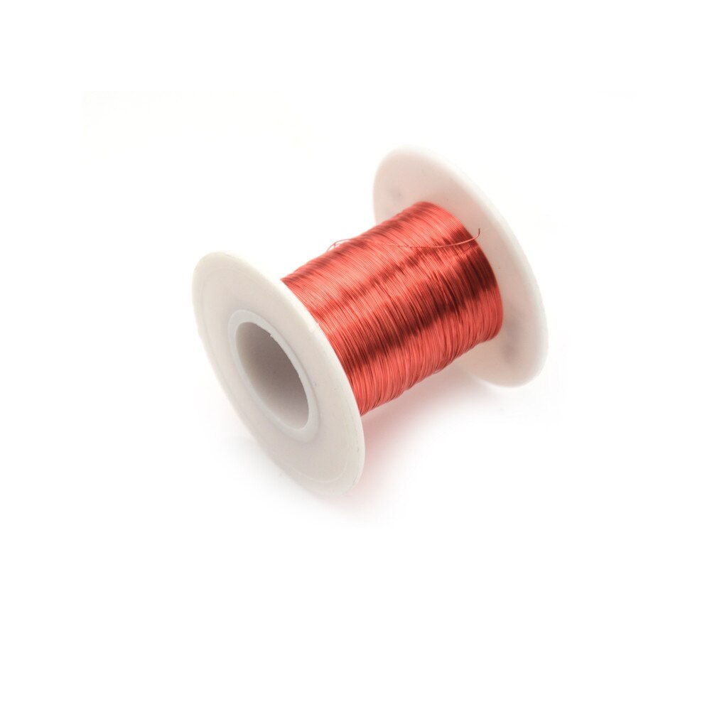 11M*0.1mm Magnet Wire 100m*0.2mm QA Enameled Copper Wire Red Magnetic Wire For Inductance Coil Relay Electric Meter Coil Winding