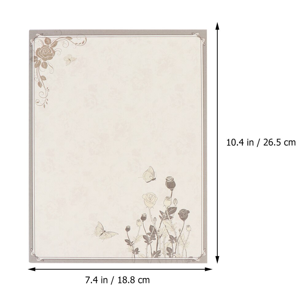 40PCS Retro Writing Paper Chinese Style Letter Paper Ancient Rhyme Note Paper Smooth Stationery Sign Paper for Home Office Schoo