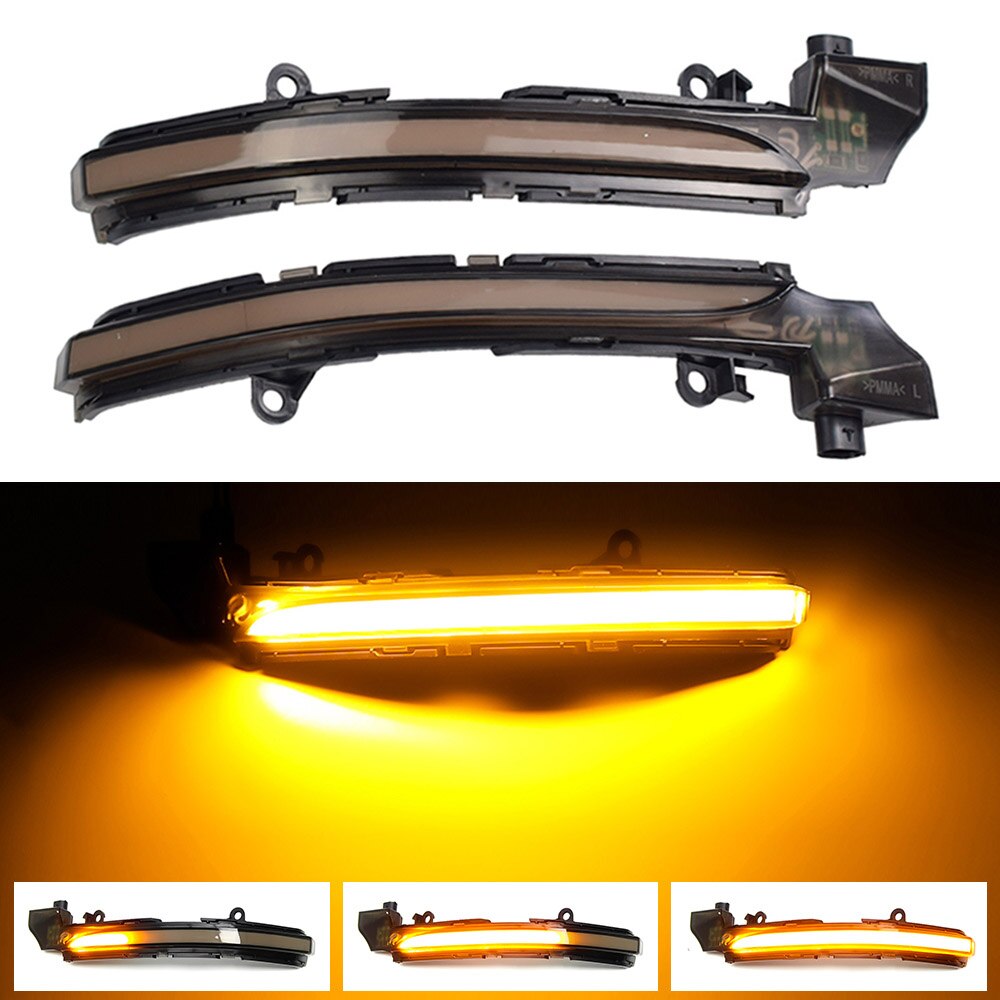 Superb LED Dynamic Turn Signal Blinker Mirror Flasher Light For Jaguar ...