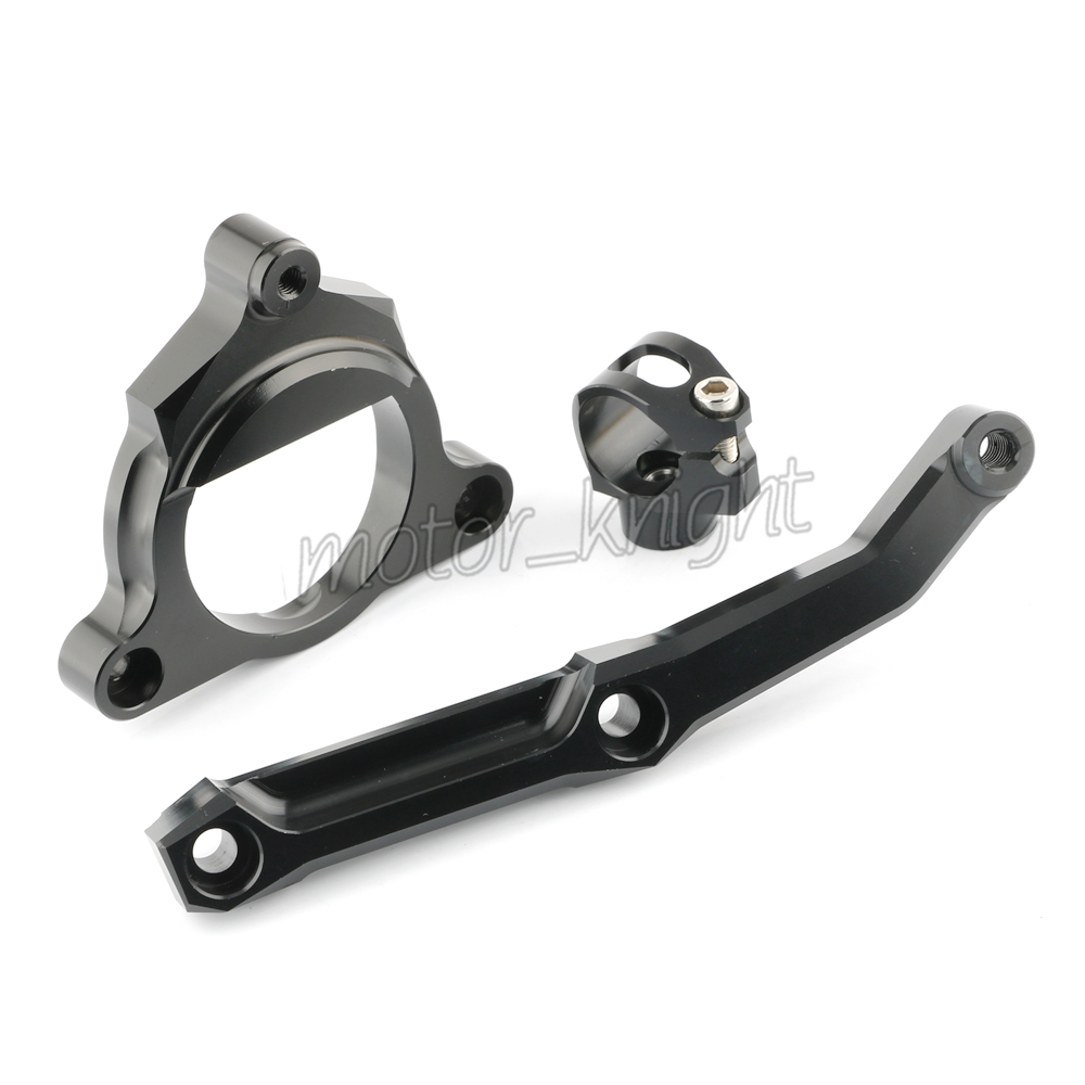 Kit de montaje de soporte de amortiguador de dirección ajustable de motocicleta CNC para Kawasaki Z800 soporte de Moto ZR800 13-15