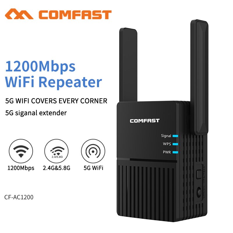 Camfast 1200Mbps Lange Afstand Dual Band 2.4 + 5Ghz Draadloze Wifi Router High Power Wifi Repeater Wifi Extender wlan Wi-fi Amplifer