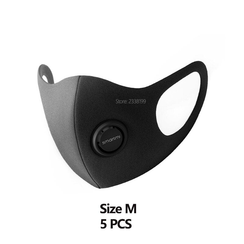 Mascarilla Original Xiaomi Smartmi, máscara de protección con estructura 3D, 5 uds.: SizeM 5PCS
