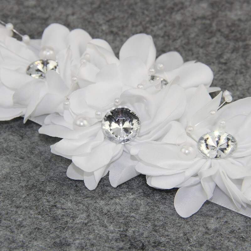 Fajín de cinturón de para boda, cinturones de vestir florales de poliéster para mujer, fajín de flores para boda y novia, cinta de satén, cinturón de flores YYY8077
