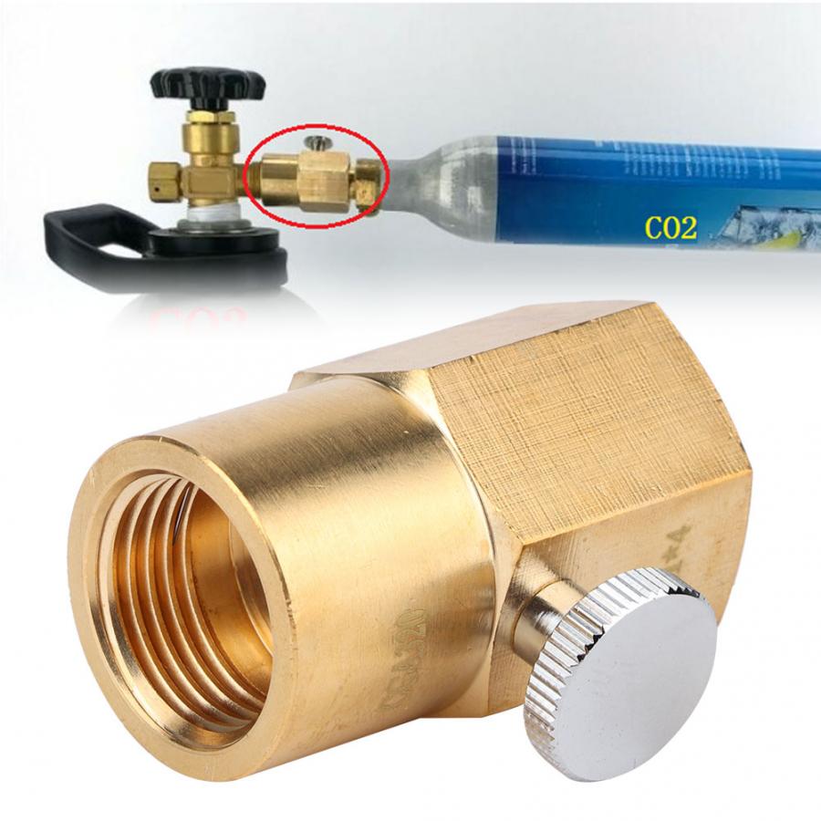 TR21-4 to CGA320 Brass Soda Bottle Adapter CO2 Fill Valve Connector Fittings Filling Accessory