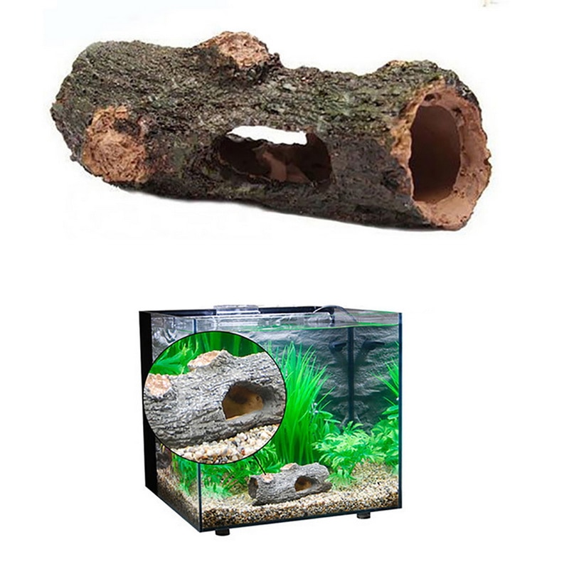 Harpiks imiteret træ akvarie indretning fisk legehus til akvarie indretning akvarium hule ornamenter akvarie indretning